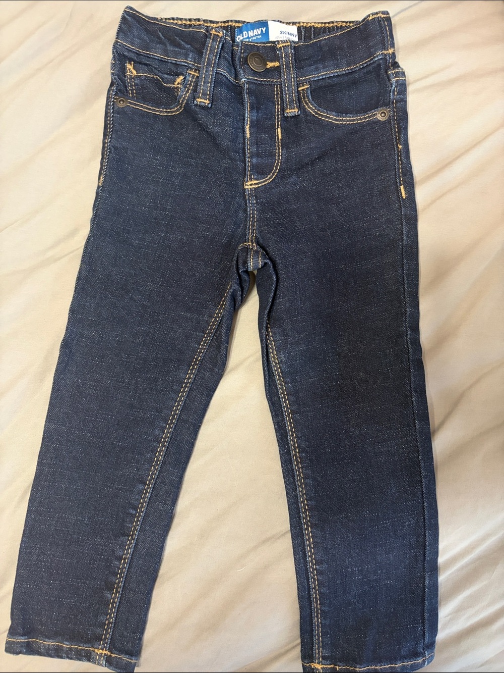 Old Navy Dark Blue boy Skinny Jeans with Contrast Stitching